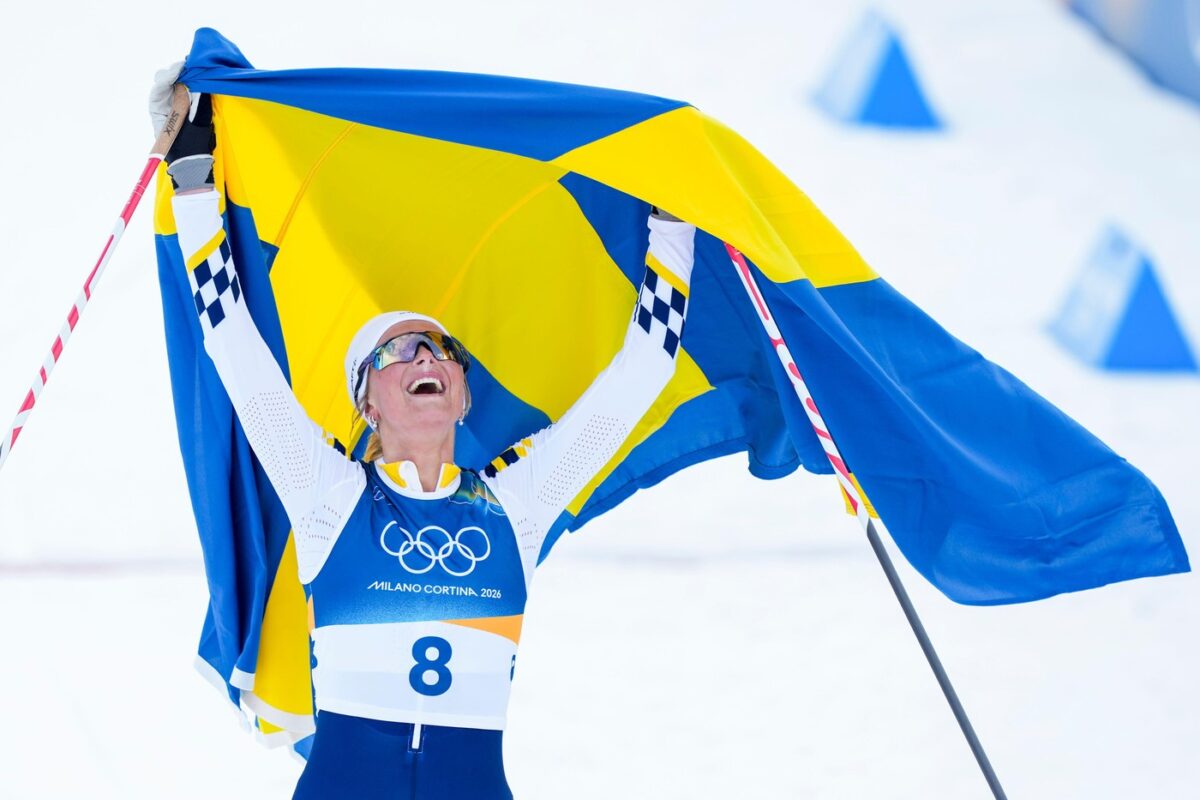 Švedinja olimpijska prvakinja v skiatlonu, Neža Žerjav ujeta za krog