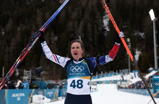 Slovenke daleč od vrha, ki ga je zasedla Francozinja