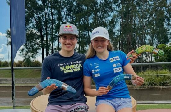 Žiga Lin in Eva Hočevar.