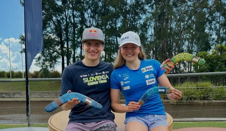 Žiga Lin in Eva Hočevar.