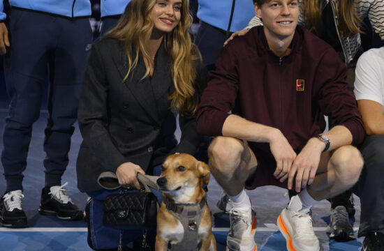 ATP, Tennis Herren Finals Torino 2025 ,Italy Jannik Sinner (ITA) mit Freundin Laila Hasnovic (DEN) *** ATP Finals Torino