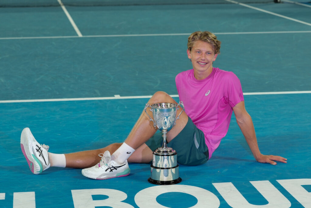Ziga Sesko remportent l'open d'Australie Junior à Melbourne