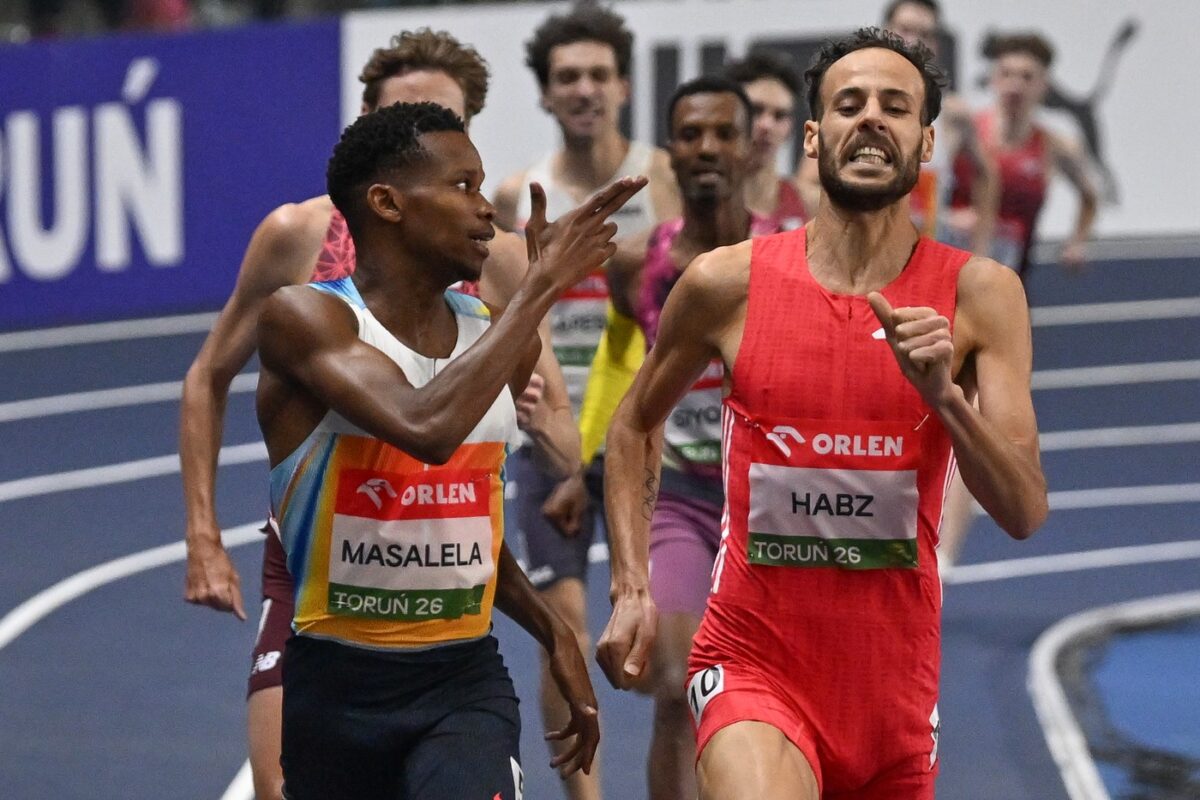 Zaradi neprimerne geste ob zmago in državni rekord