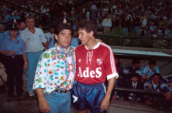 Burruchaga starejši v družbi Maradone