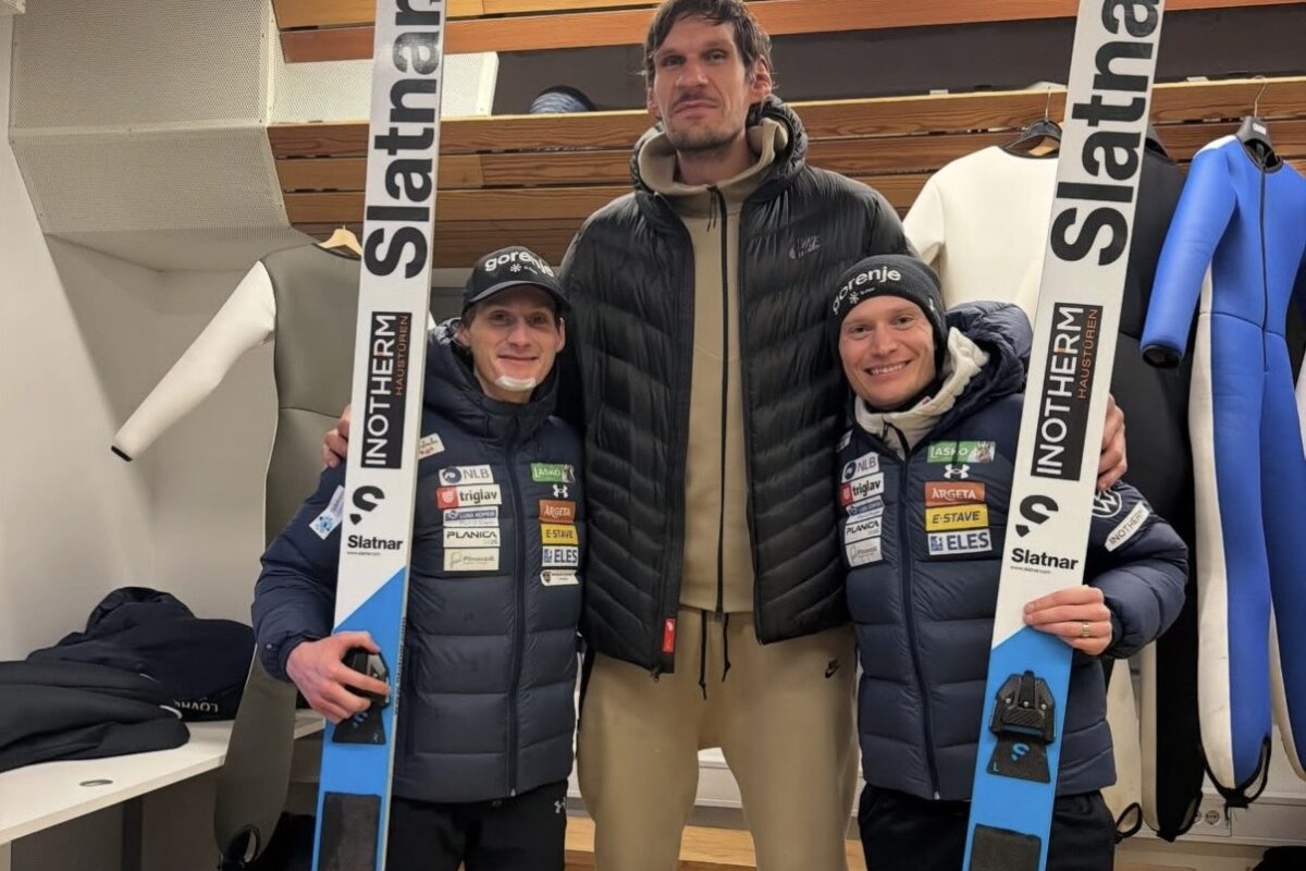 Orli in orlice v družbi velikana: Boban Marjanović navijal v Planici