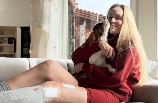 Lindsey Vonn po grozljivem padcu že trenira (VIDEO)