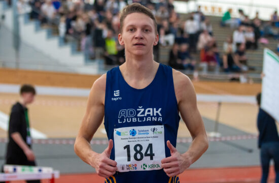 Vnuk slovenskega zimskega olimpijca, ki je zablestel na atletskem DP