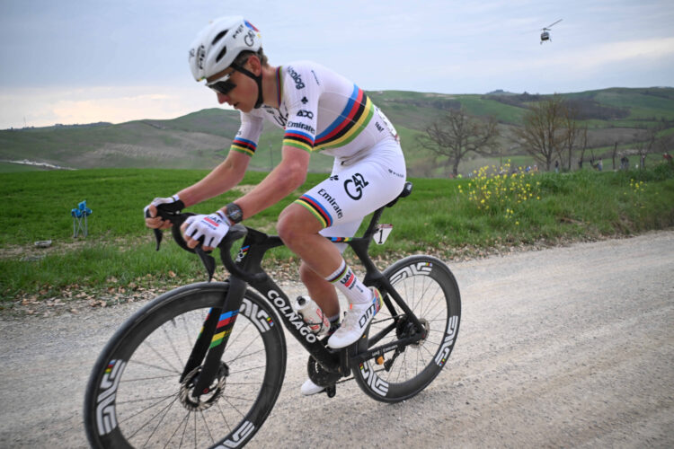 07-03-2026 Strade Bianche; 2026, Uae Emirates - Xrg; Pogacar, Tadej; Monte Sante Marie;