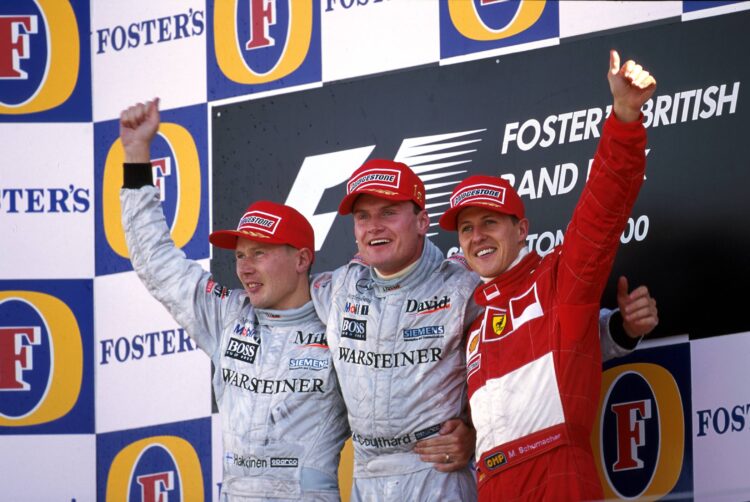 Coulthard Hakkinen Schumacher