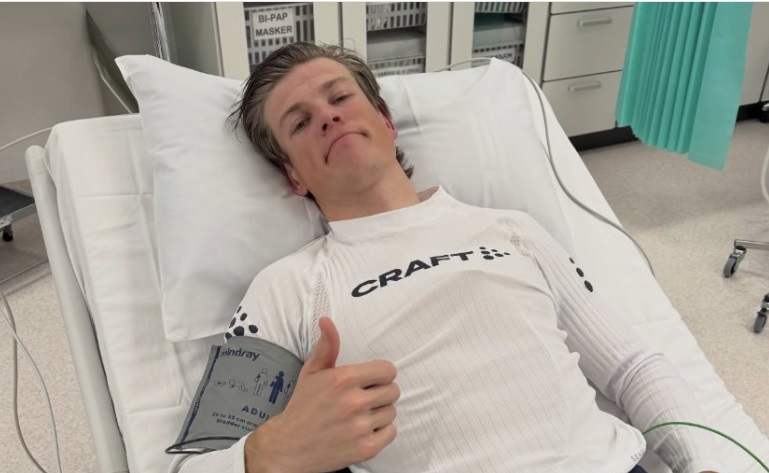 Grozljiv padec ni pustil hujših posledic (VIDEO)