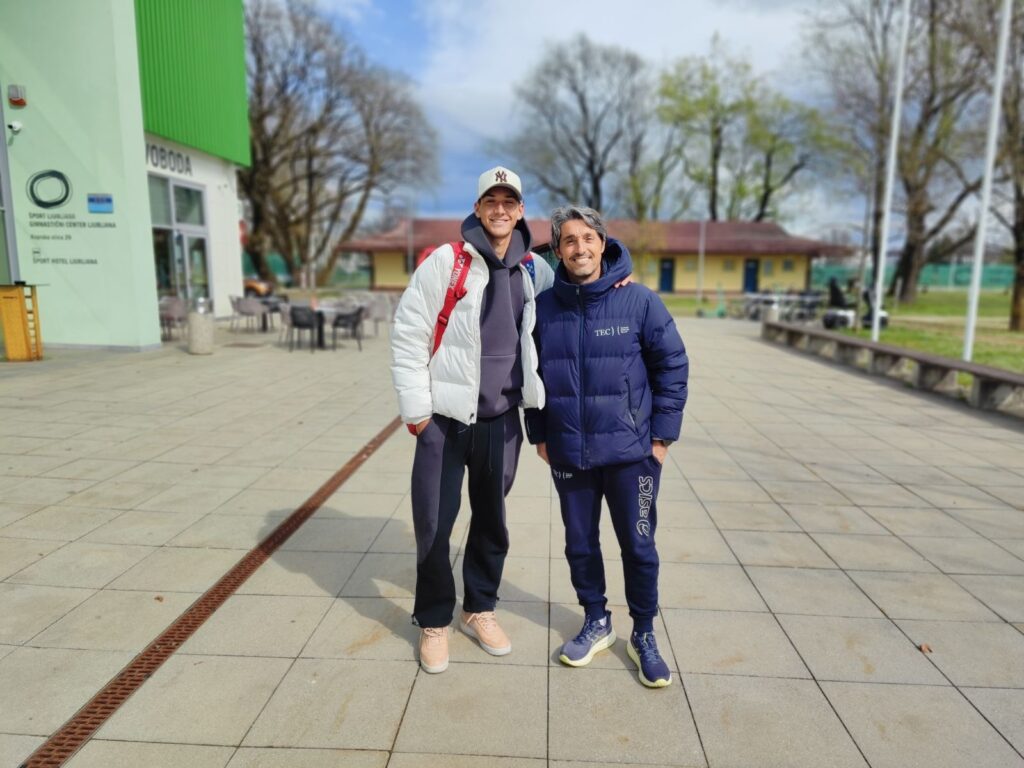 Svit Suljić s trenerjem