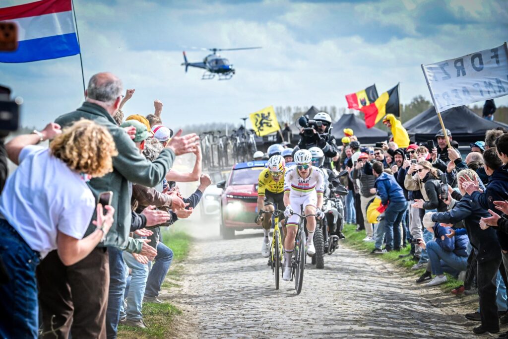 Tadej Pogačar in Wout van Aert