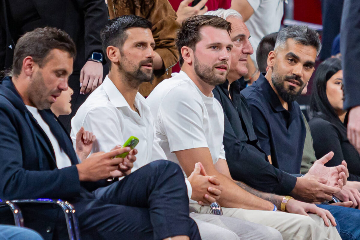 Luka Dončić v družbi Novaka Đokovića (VIDEO)