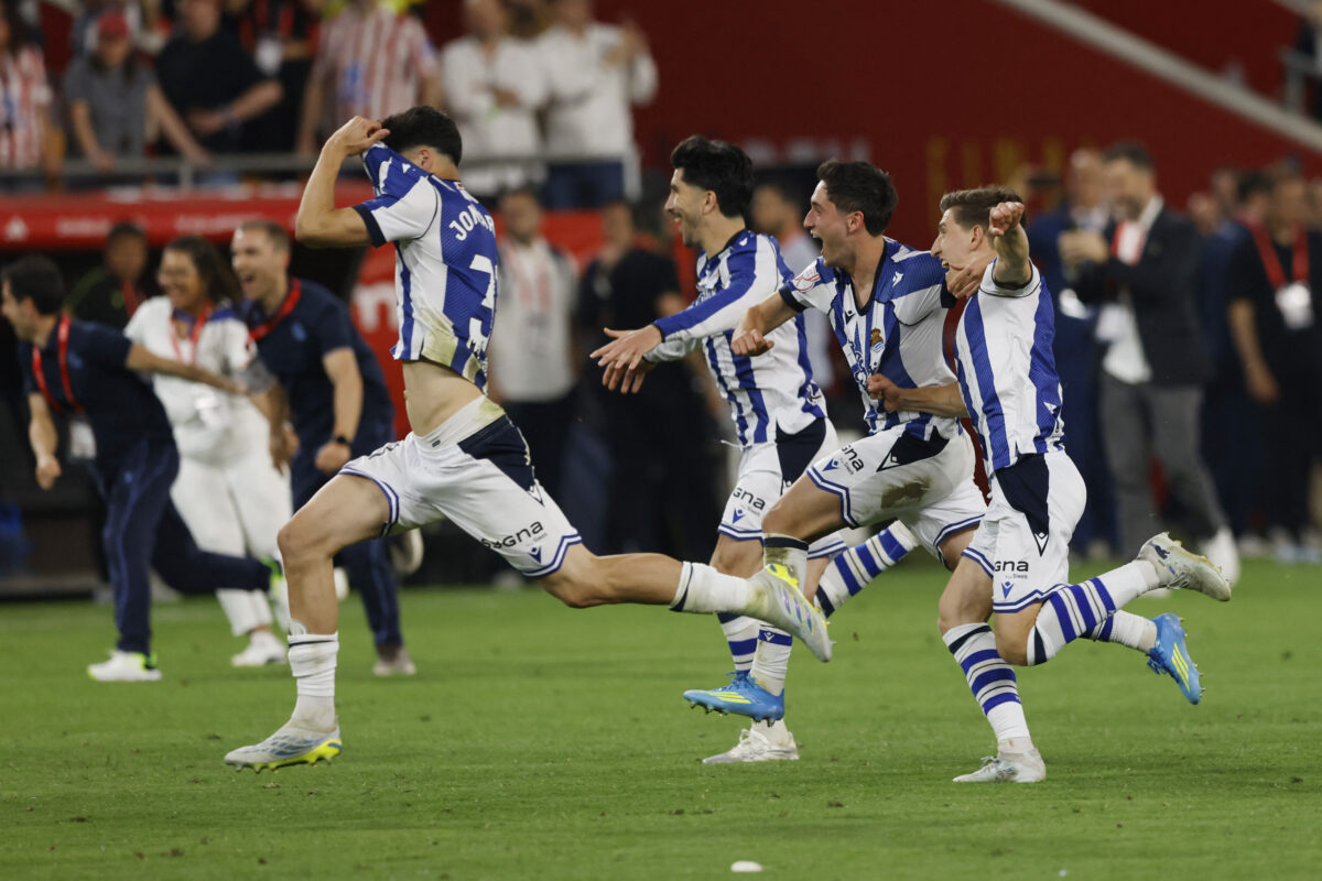 Real Sociedad po enajstmetrovkah osvojil španski kraljevi pokal