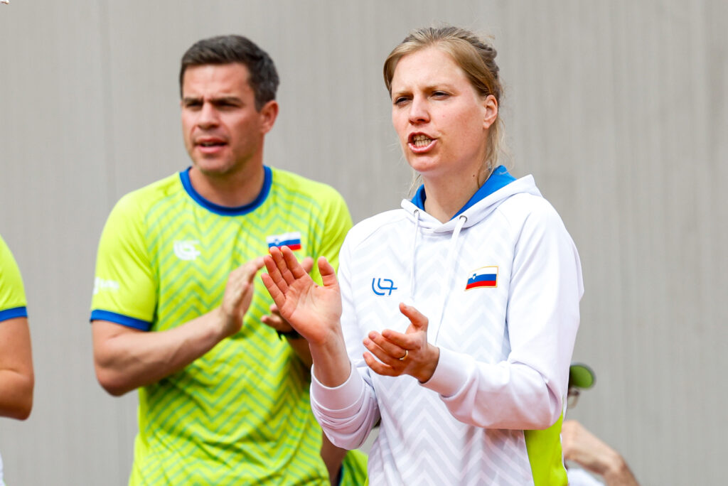 Billie Jean King Cup tennis match between Slovenia and Spain in Portoroz,