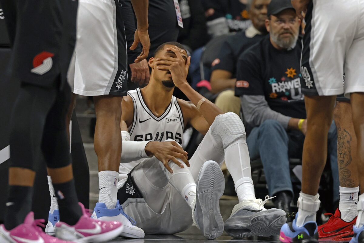 Navijači San Antonia v skrbeh: kako hudo je z Wembanyamo?