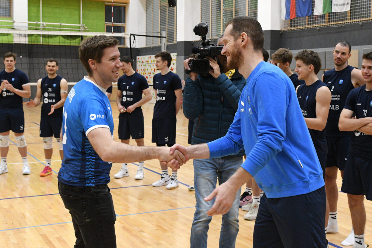 Poseben obisk na treningu slovenske reprezentance