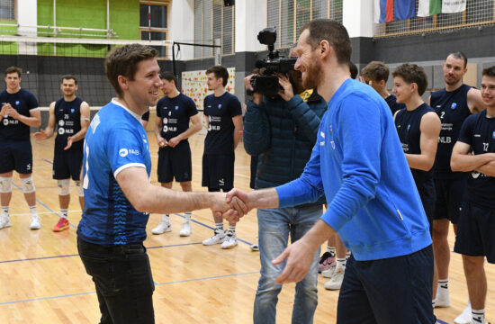 Poseben obisk na treningu slovenske reprezentance