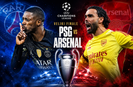 V živo na SK1: PSG in Arsenal za evropsko krono
