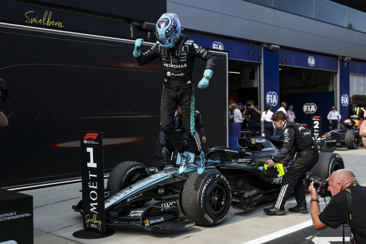 Russell do zmage, razočaranje za Ferrari