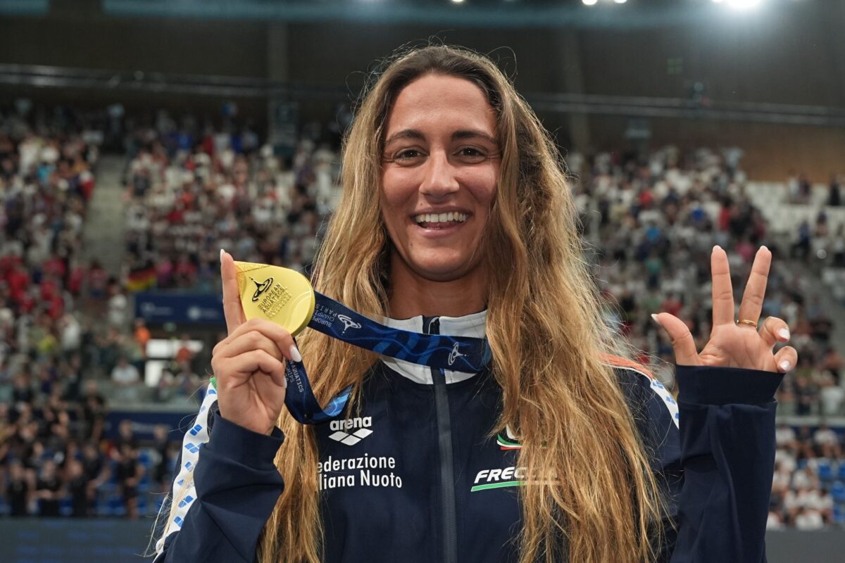 Italijanka Quadarella še tretjič zlata v Parizu
